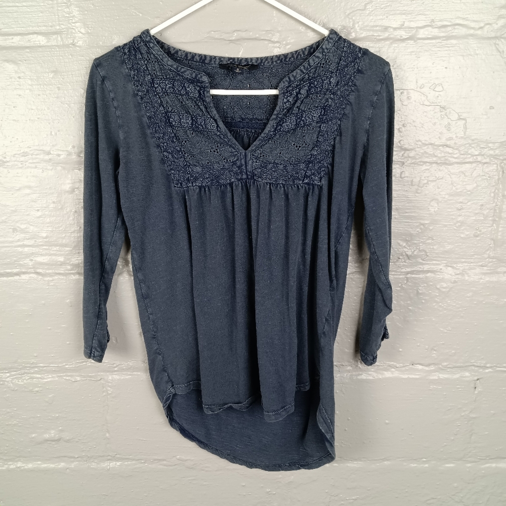 Lucky Brand Top Lace Detail Size Small